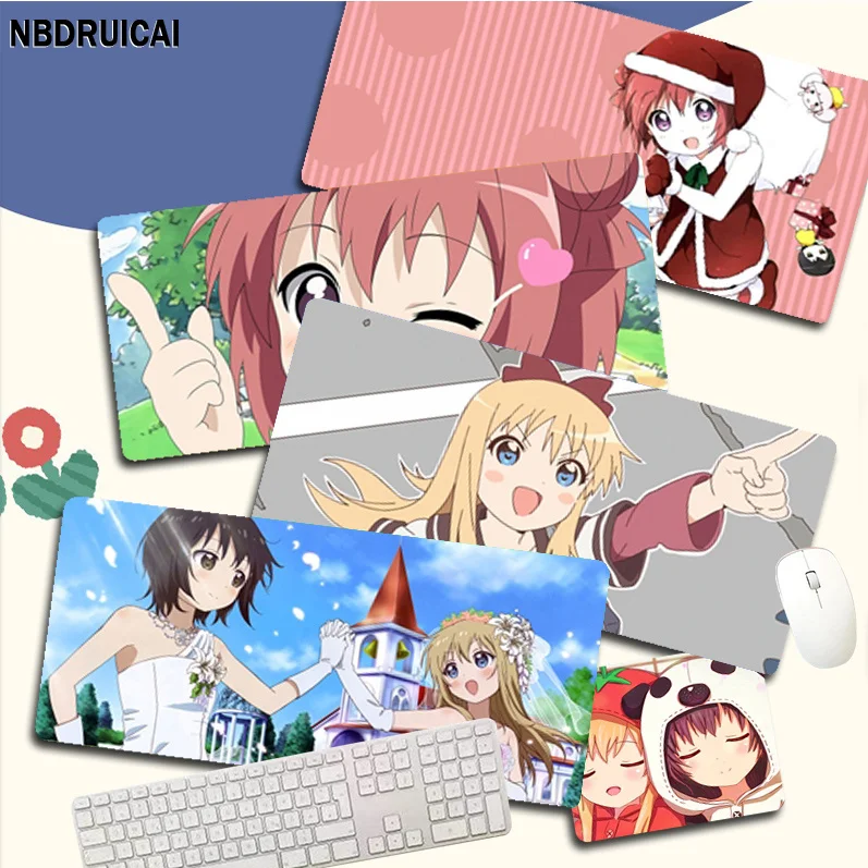 

Yuru Yuri Simple Design Durable Rubber Mouse Mat Pad Size For Game Keyboard Pad