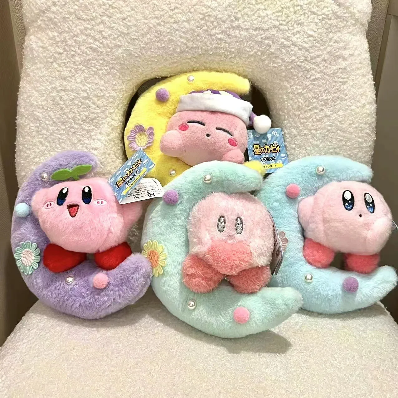 

20cm Anime Star Kirby Plush Stuffed Toys Kawaii Soft Peluche Cartoon Dolls Birthday Christmas Gifts for Children Girl