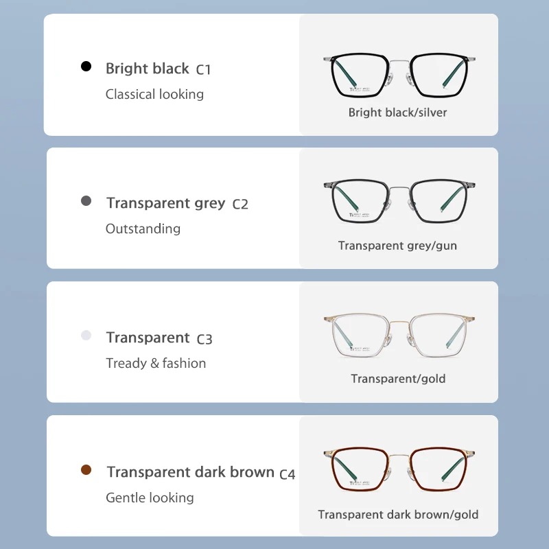 Оправа для очков Ceofy титановая мужчин стильная ульсветильник оправа рецептурных