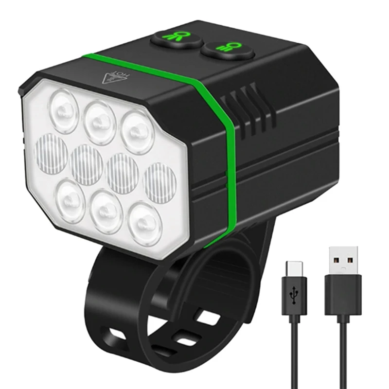 

1500Lm IP67 Waterproof Fast Charge Bike Headlights Bicycle Front Light Aluminum Alloy Equipment