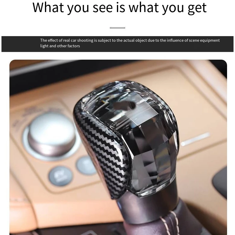 Хрустальный рычаг переключения передач из углеродного волокна для Lexus NX RX ES IS GS