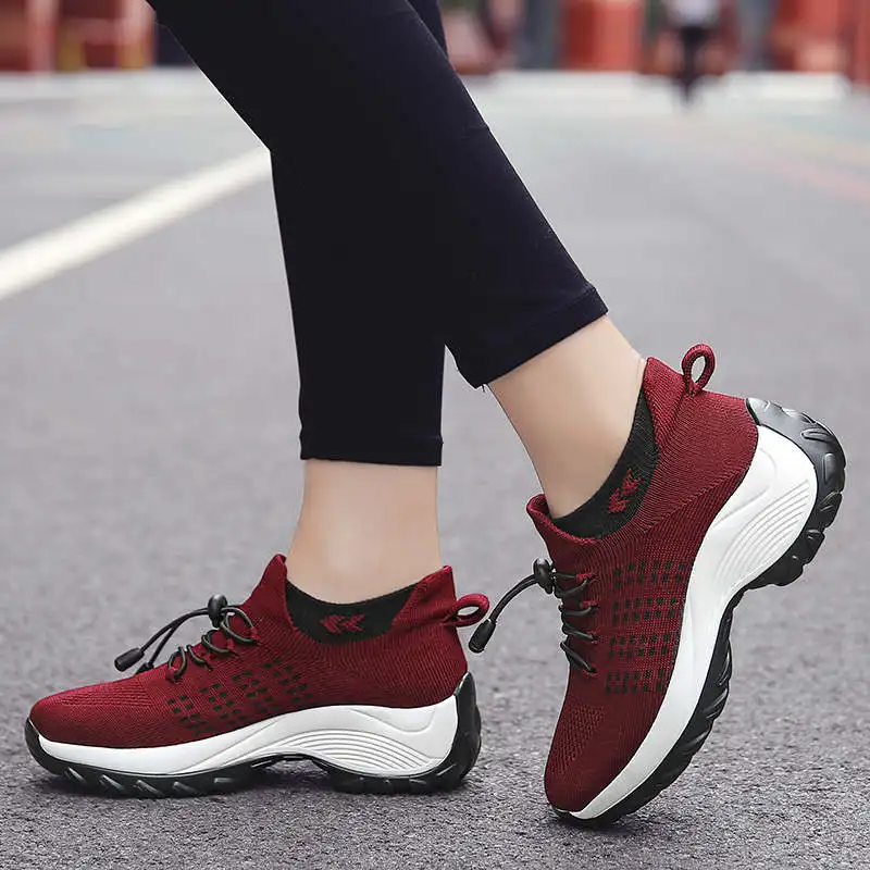 

Yellow Sports Shoes Thickening Woman's Sneakers Luxury Designer Trainer Women's Sport Shoes Air Running Shoes For Women Tennis