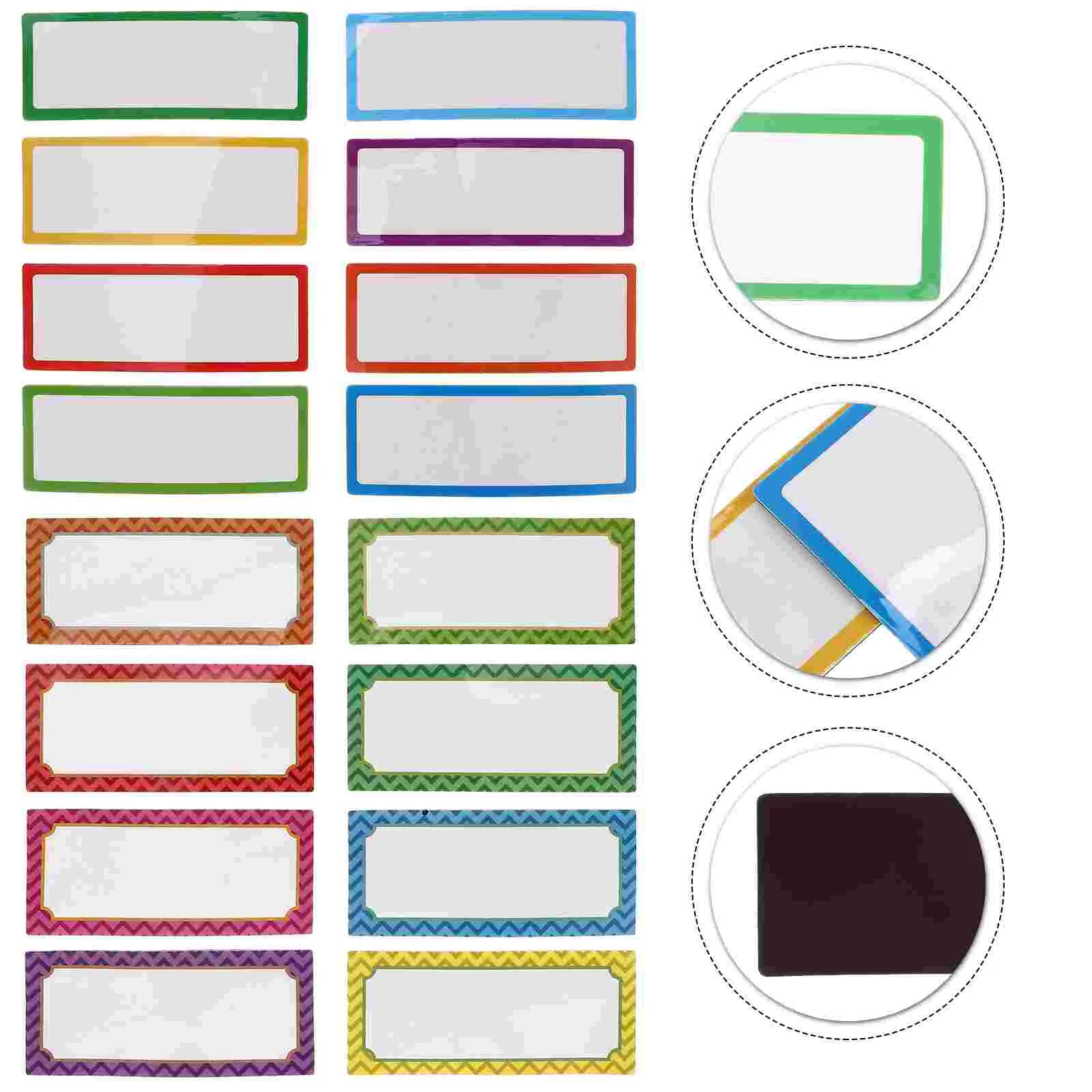 

16 Pcs Magnetic Label Labels Whiteboard Magnets Fridge Food Name Plates Tags Classroom Pvc
