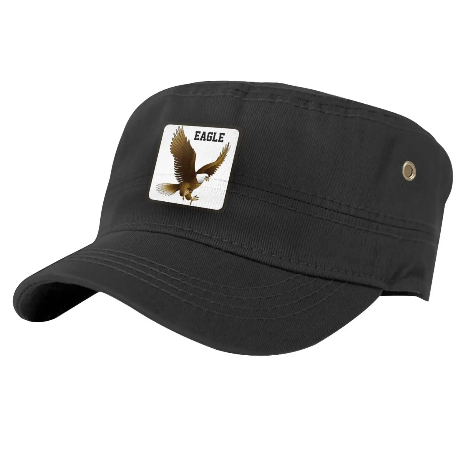 Unisex Flat Roof Military Hat Cadet Patrol Bush Hat Baseball Field Cap Amry Snapback Casual Caps