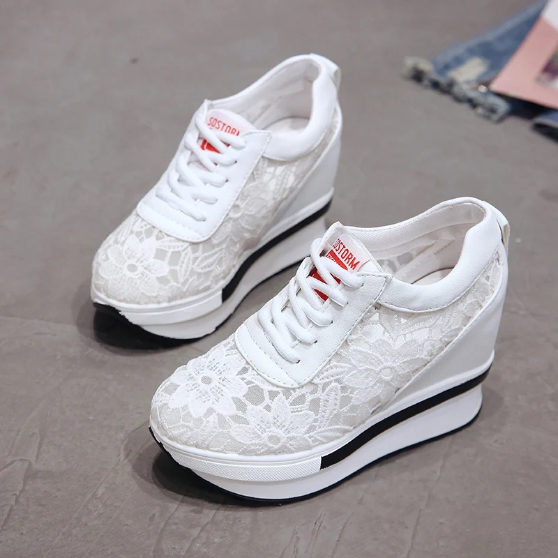 

2023Fashion Platform Shoes for Women Summer 2023 Comfortable Outdoor Heels Women's Lofers Casual Hollow Out Breathable Shoes