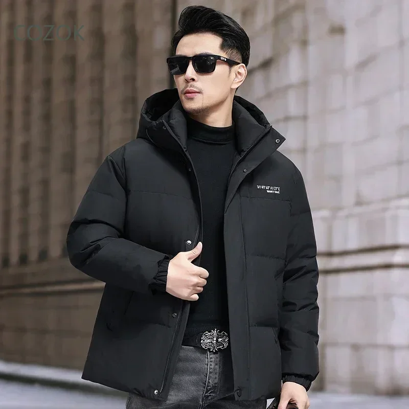 Короткий пуховик COZOK куртки с капюшоном и подкладкой из утиного пуха