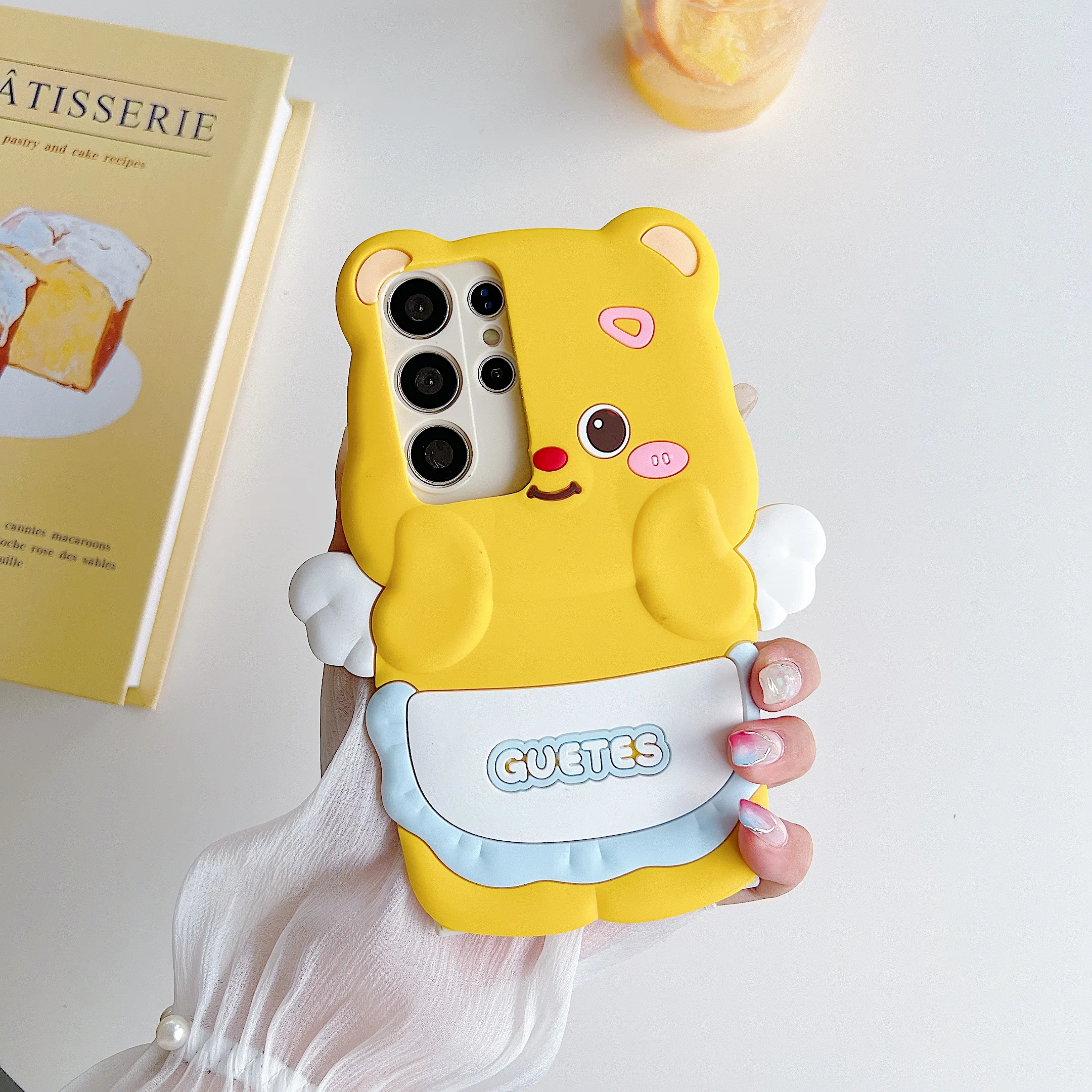 Силиконовый чехол с желтым кремовым медведем для Honor X6A X7A X8A X9A X7B X8B X9B 20 10i 50 70 80 90 Magic