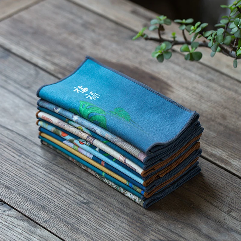 

Teaware Accessories Absorbent Tea Table Cloth RectangularTea Napkins