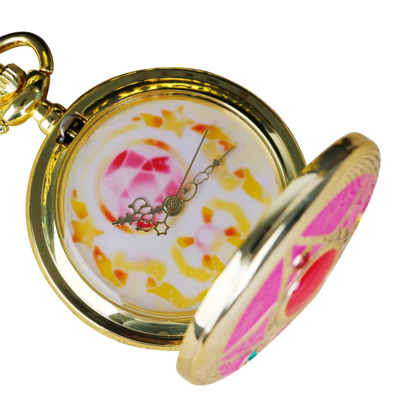 50pc Quartz Pocket Watch For Children Girls Top Brand Luxury Casual Fashion Chain Watches Gift Fob Clock relogio masculino