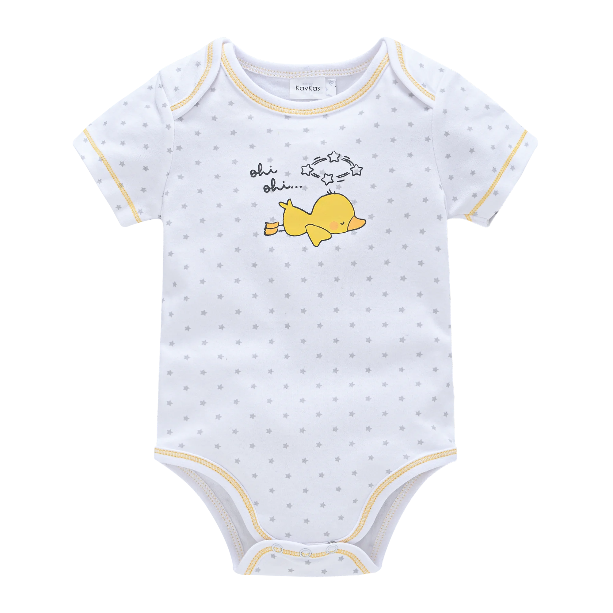 

Honeyzone Summer Newborn Short Sleeved Baby Girl Cartoon Duckling Printed Shorts Bodysuit 0-12M Clothes roupa de bebe
