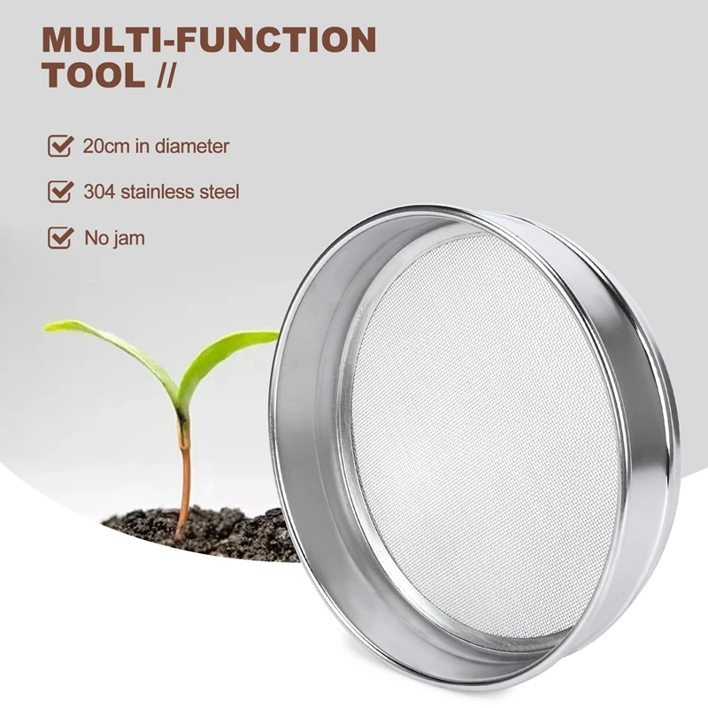 Сверхмощное садовое сито для загадок сетчатое просеивание почвы лоток семян