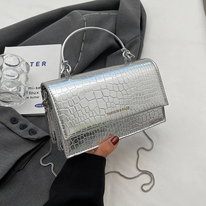 

Short Handle Satchel Women's Bag Handbag 2023 New Mini Small Stone Pattern Crossbody Bag Vintage Female Leather Bag High Quality