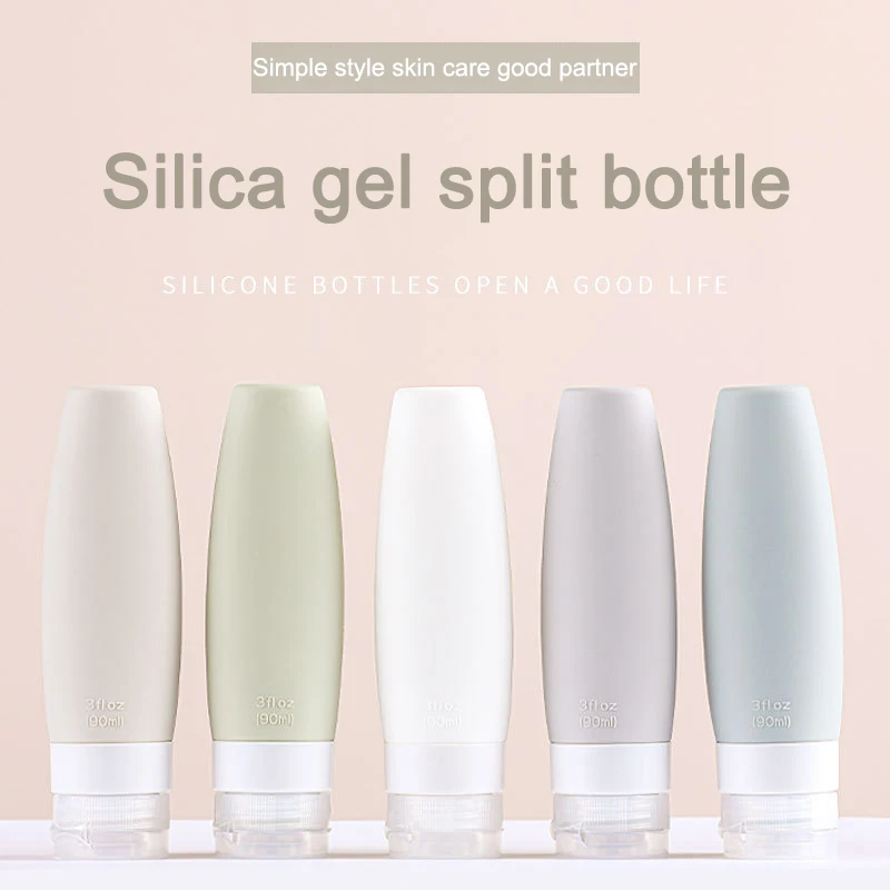

Silicone Bottling Portable Travel Bottling Set Lotion Shampoo Cosmetic Separate Bottling Tool Campe Travel Bathroom Accessories