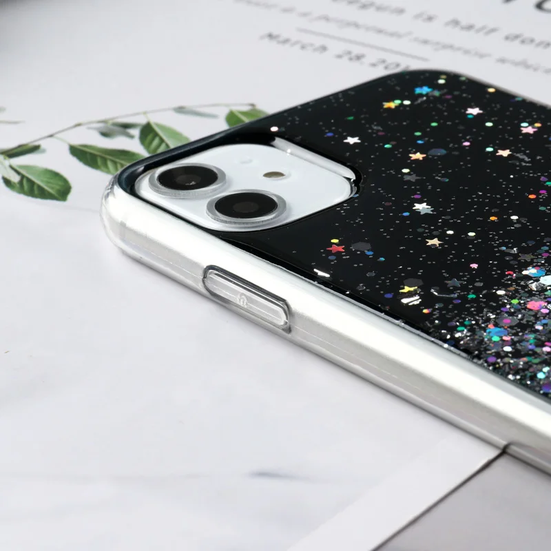 Чехол для телефона Iphone 13 Pro Max силиконовый чехол 11 12 XR 7 8 SE 2020 X XS 6 s Plus Mini блестящие