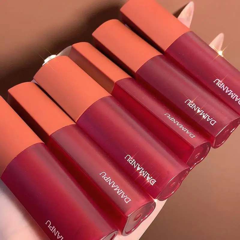 

6 Colors Waterproof Lipstick Velvet Matte Lipstick Lasting Colored Lipgloss Soft Mist Lip Gloss Lip Glaze Cosmetics Moisturizing