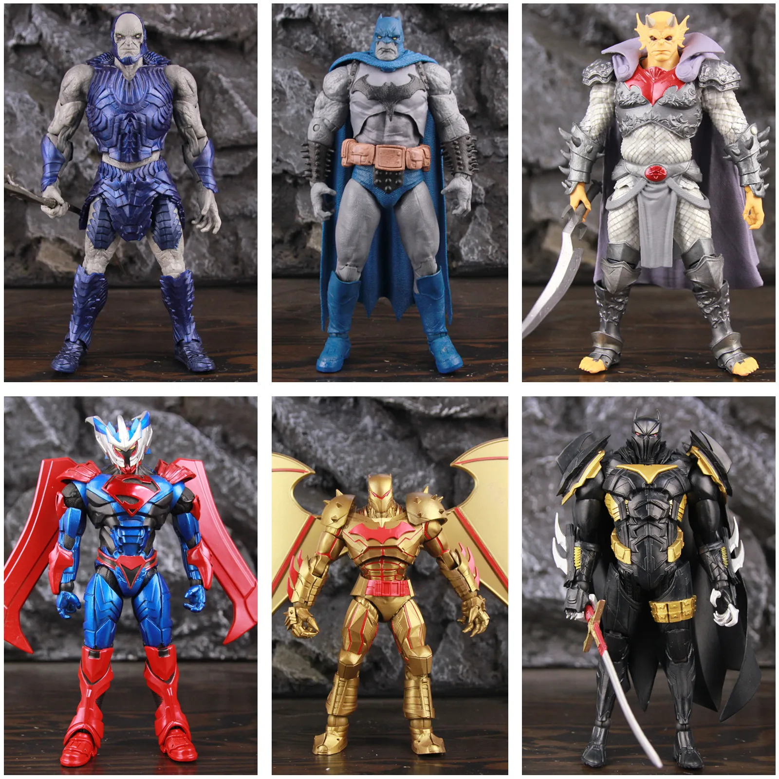 Pаспродажа DC Multiverse Darkseid бронированная летучая мышь Золотая супер незаточенная летучая мышь ароматный человек Темный отец Демон 7 дюймов экшн-фигурка и... Цена DC Multiverse Darkseid бронированная летучая мышь Золотая супер незаточенная летучая мышь ароматный человек Темный отец Демон 7 дюймов экшн-фигурка и...