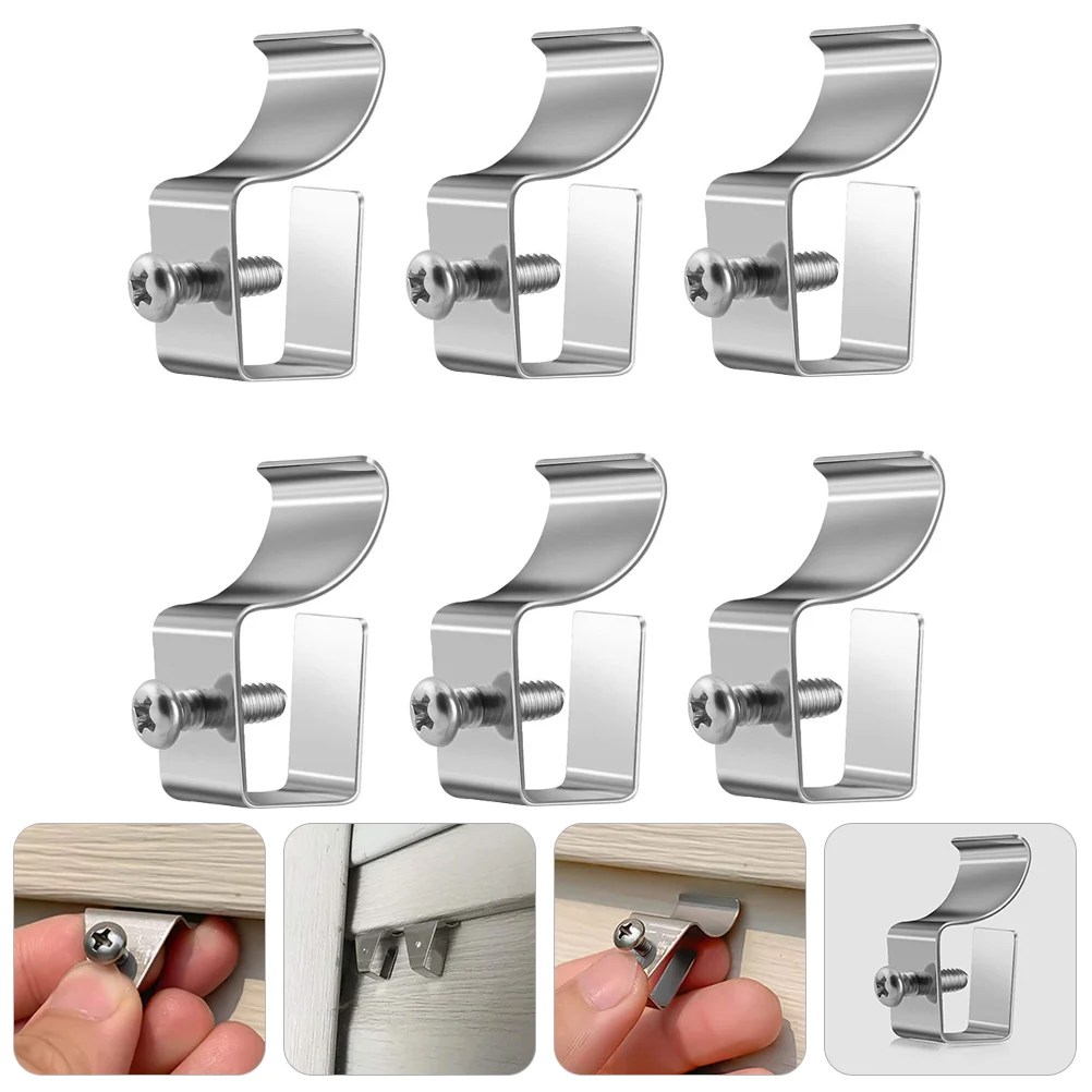 

6pcs Siding Hook Light Durable Nice Camera Hanger Wall Hook Vinyl Hook for Outdoor