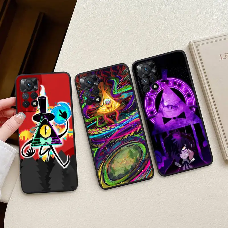 

Cartoon Anime Gravity Falls Bill Cipher Phone Case For Redmi Note 11E 11S 11 10 9 Pro 9A K20 K30 K40 Soft Silicone Cover