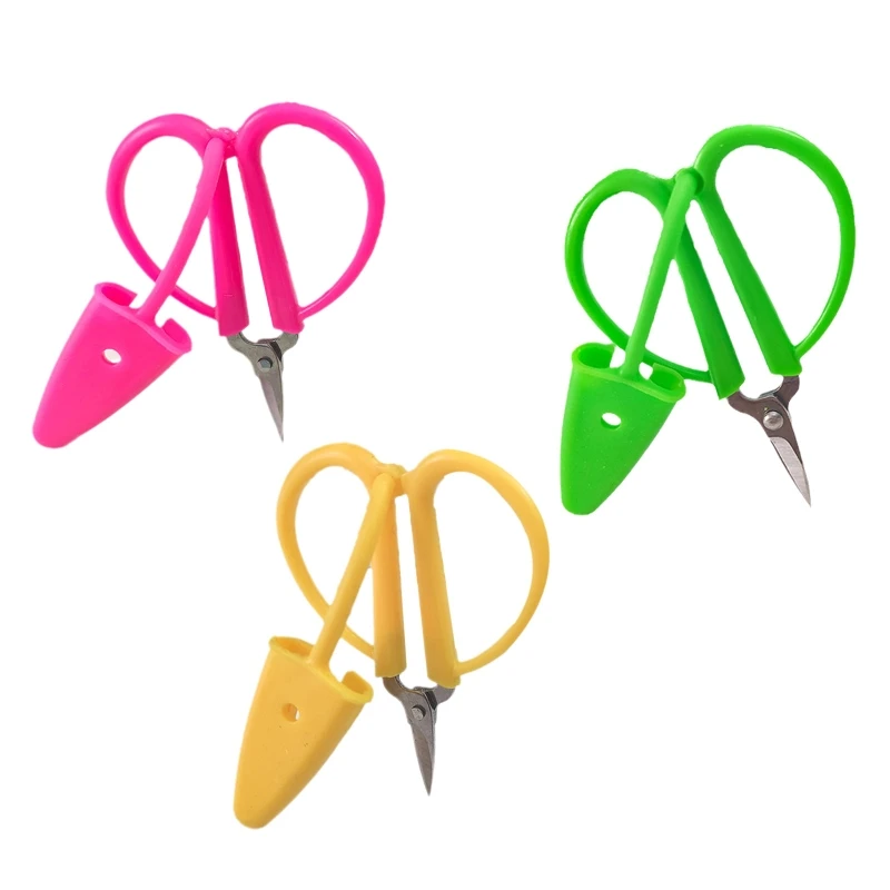 

Mini Kids Craft Scissors with Protective for CASE Useful Sewing Scissors for Stu
