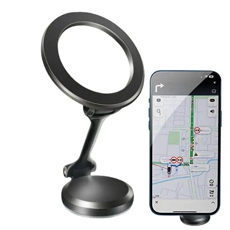 

Магнитное автомобильное крепление для сотового телефона вращающееся на 360 градусов транспортное средство складной держатель для телефона из сплава для телефона 4,7-7,2 дюймов