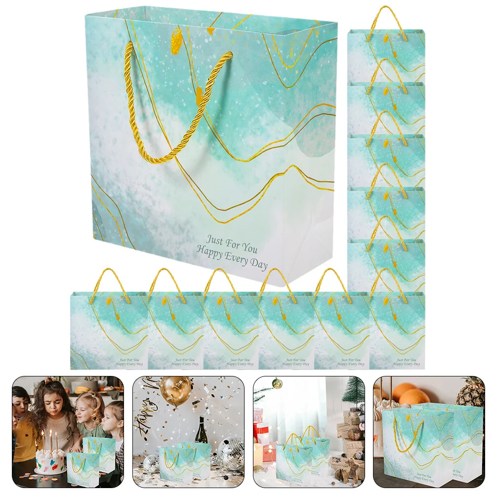 

12 Pcs Gift Bags Medium Size Birthday Gift Bag Medium Gift Bag Party Bags Wedding Party Favor Bags Paper Gift Bag