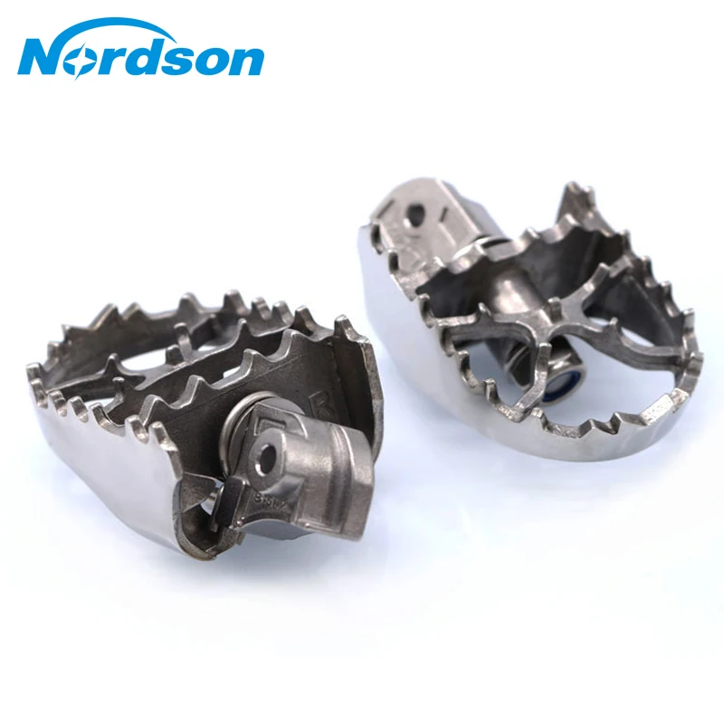 

Nordson Wide Rotating Motorcycle Foot pegs In Foot Rests Pedals Stainless steel For Benelli Motorbike TRK502 2017