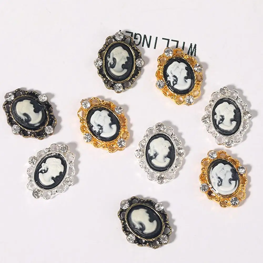 

Style European Classical Style Girl Head Nail Jewelry Nail Art Decoration Nail Ornament 3D Stereo Nails Accessories