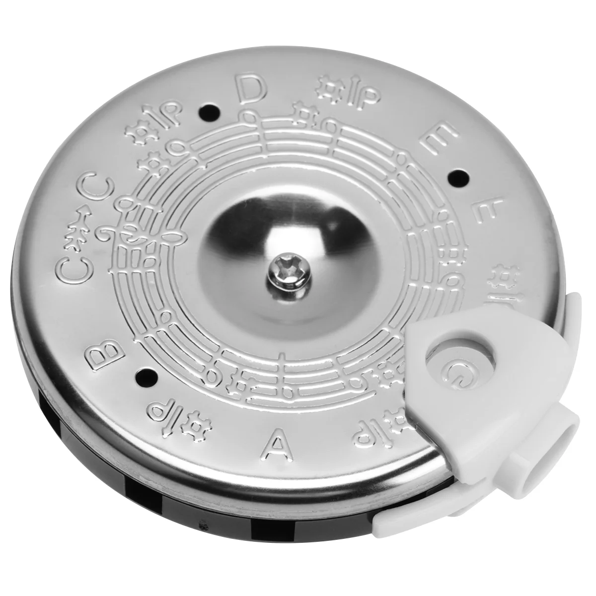 

13 Tone Note Key Chromatic 13 Holes C-C Pitch Pipe Guitar Tuner Tuning Violin Bass (Silver)