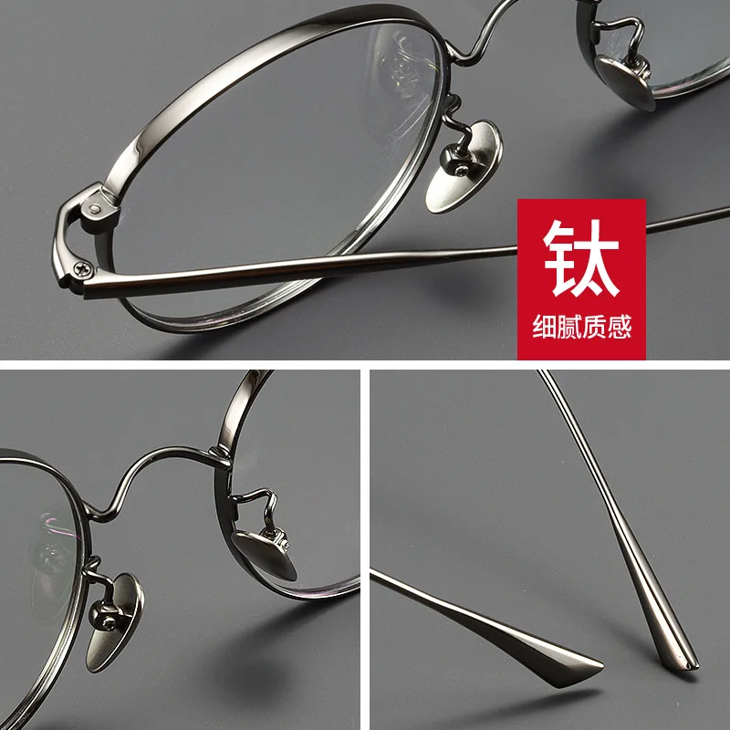 ity najwyższej jakości ręcznie robione tytanowe okulary optyczne rama mężczyźni kobiety luksusowa marka Vintage kwadratowe ultralekkie