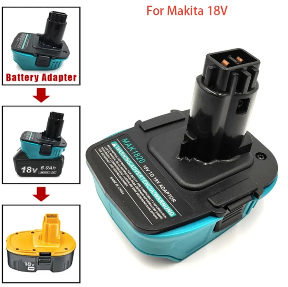 

Battery Adapter Converter for Makita 18V Li-Ion Battery BL1830 BL1860 Convert to for Dewalt DC9096 Ni-Cd Ni-Mh Drill MAK1820