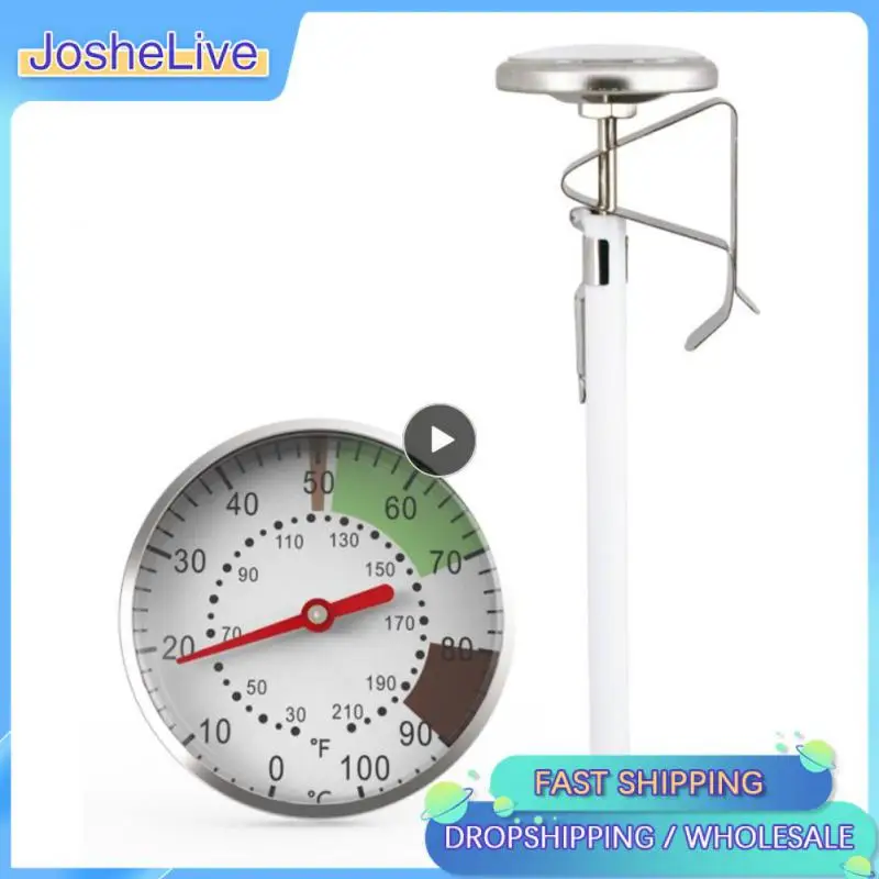 

High Quality Thermometer 5-inch Bi-therm Dial Probe Dial Thermometer C Instant Read Frothing Thermometer Hot Stainless Steel