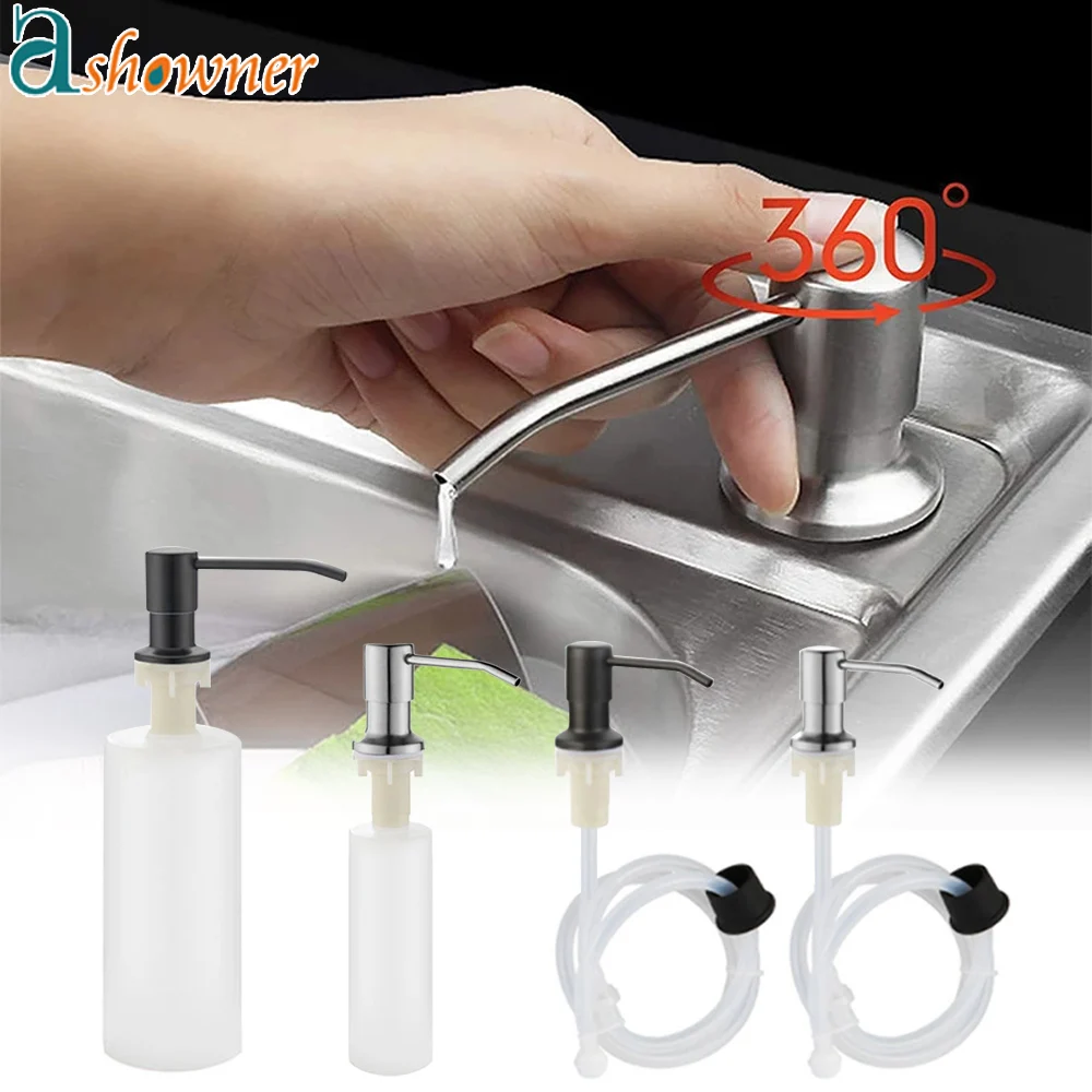 

350/500ML Kitchen Liquid Soap Dispenser Pumps Kitchen Bathroom Soap Dispenser Sink Soap Bottle Kitchen Tool Bottle Accessories