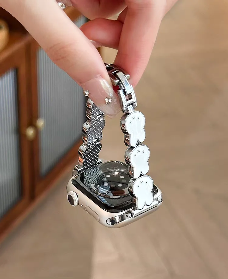 Фото Красивый браслет для Apple Watch, женский ремешок серии 11/8/7/6/10/9, 40 мм, 41 мм, 38 мм, 42 мм, 44 мм, 45 мм, 46 мм, ремешок №1