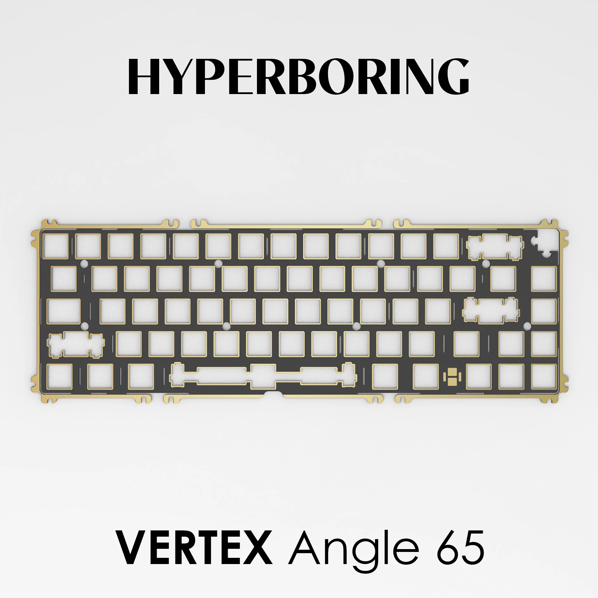 

Панель для клавиатуры VERTEX Angle65 PC PP FR4 из алюминия (устанавливаемая на пластине)
