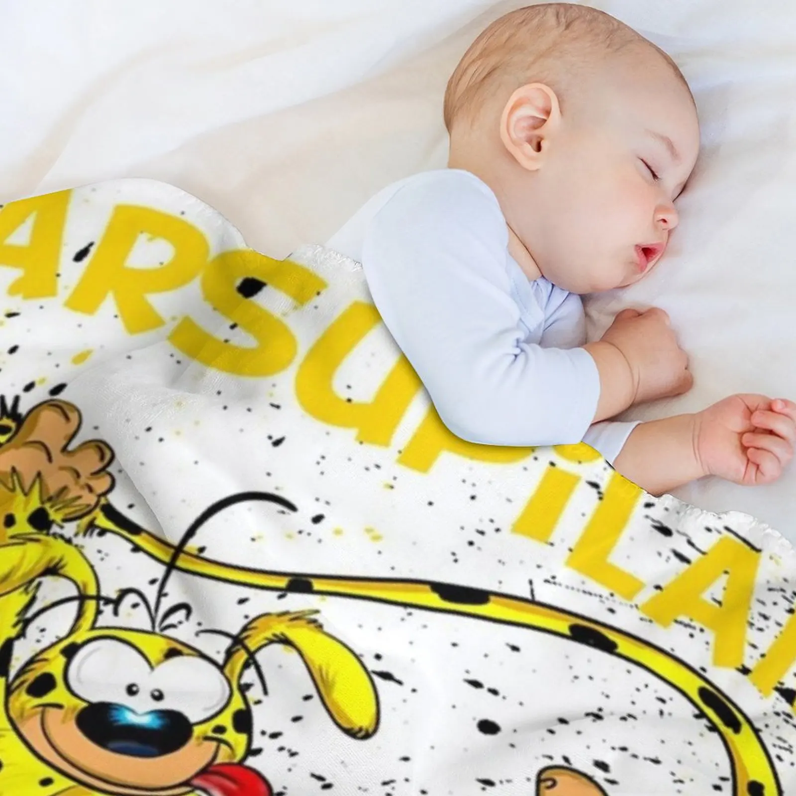 Фото Плед Marsupilami - Houba, устойчивый к пятнам, уютный и теплый плед №3