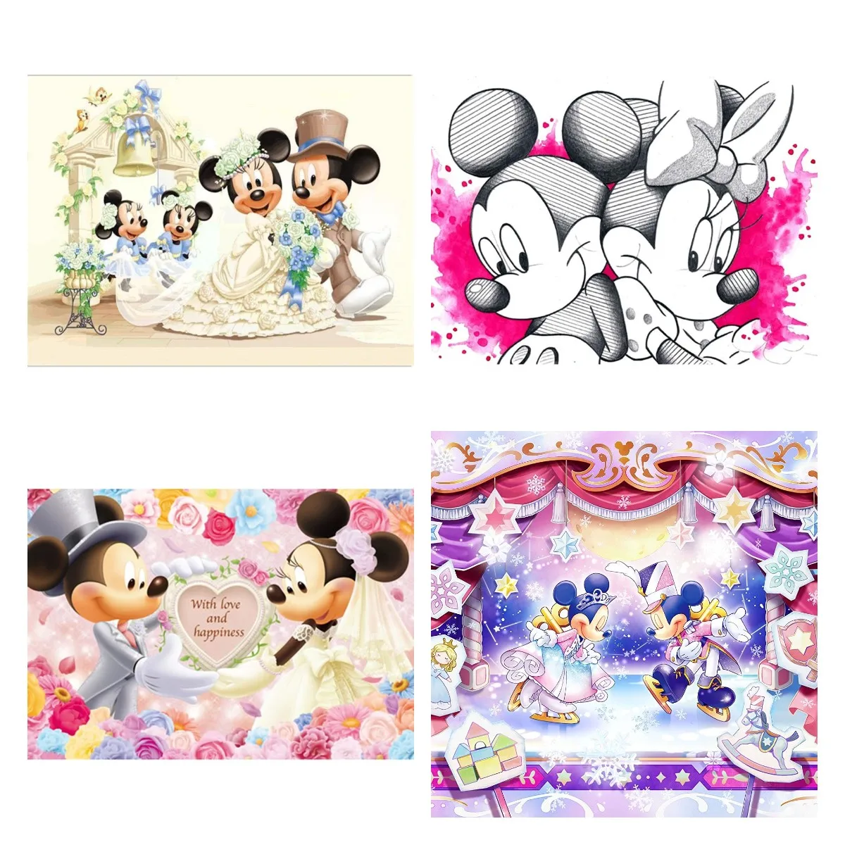 

Disney 5D DIY Cartoon Mickey Mouse Diamond Painting Full Drill Square Round Diamond Embroidery 5D Cross Stitch Decoration Home