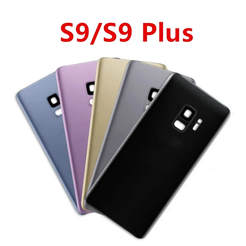 Корпус S9 G960 для Samsung Galaxy Plus G965 Стеклянная задняя крышка аккумулятора Ремонт
