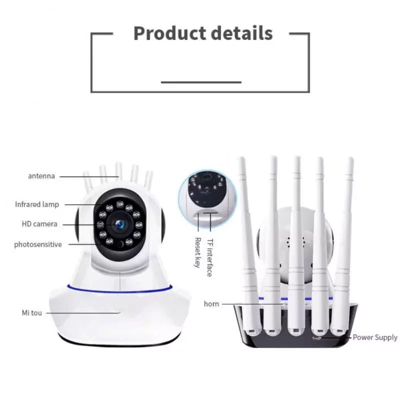 

IP-камера PTZ Беспроводная с поддержкой Wi-Fi, 1080P