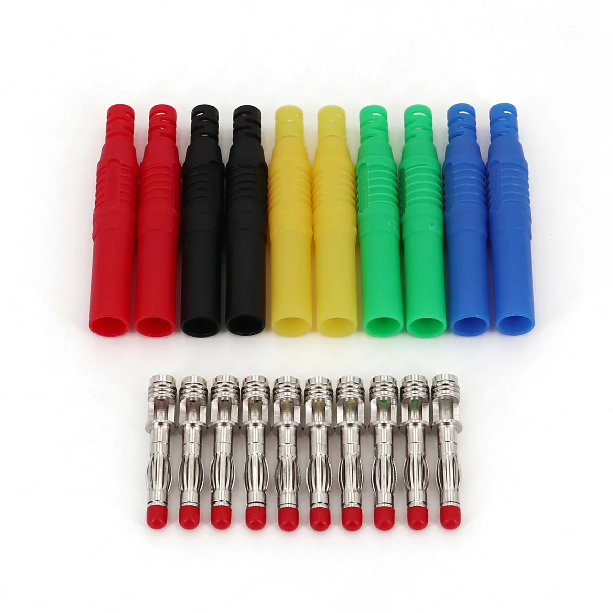 

10 шт. изолированные прямые банановые разъёмы 4 мм для пайки