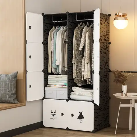 2023 новый современный гардероб, простой шкаф для общежития, арендный шкаф для хранения, пластиковый сборный шкаф для одежды, мебель для дома