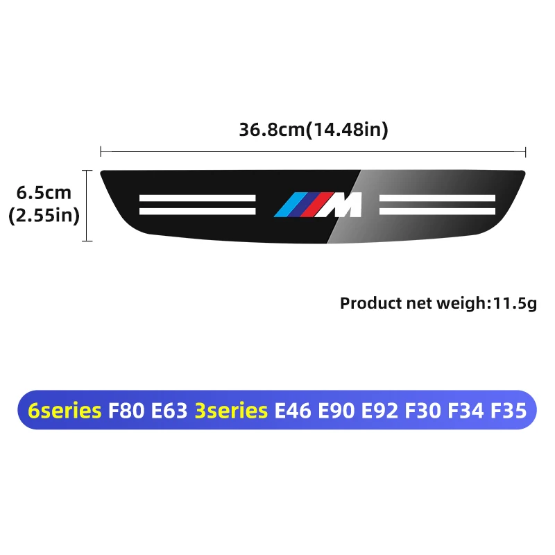 

BMW M Performance Эмблема автомобиля Высокий стоп-сигнал Наклейка Декор Наклейка Для BMW Performance E46 E90 G11 F10 F30 G08 X6 5 серии