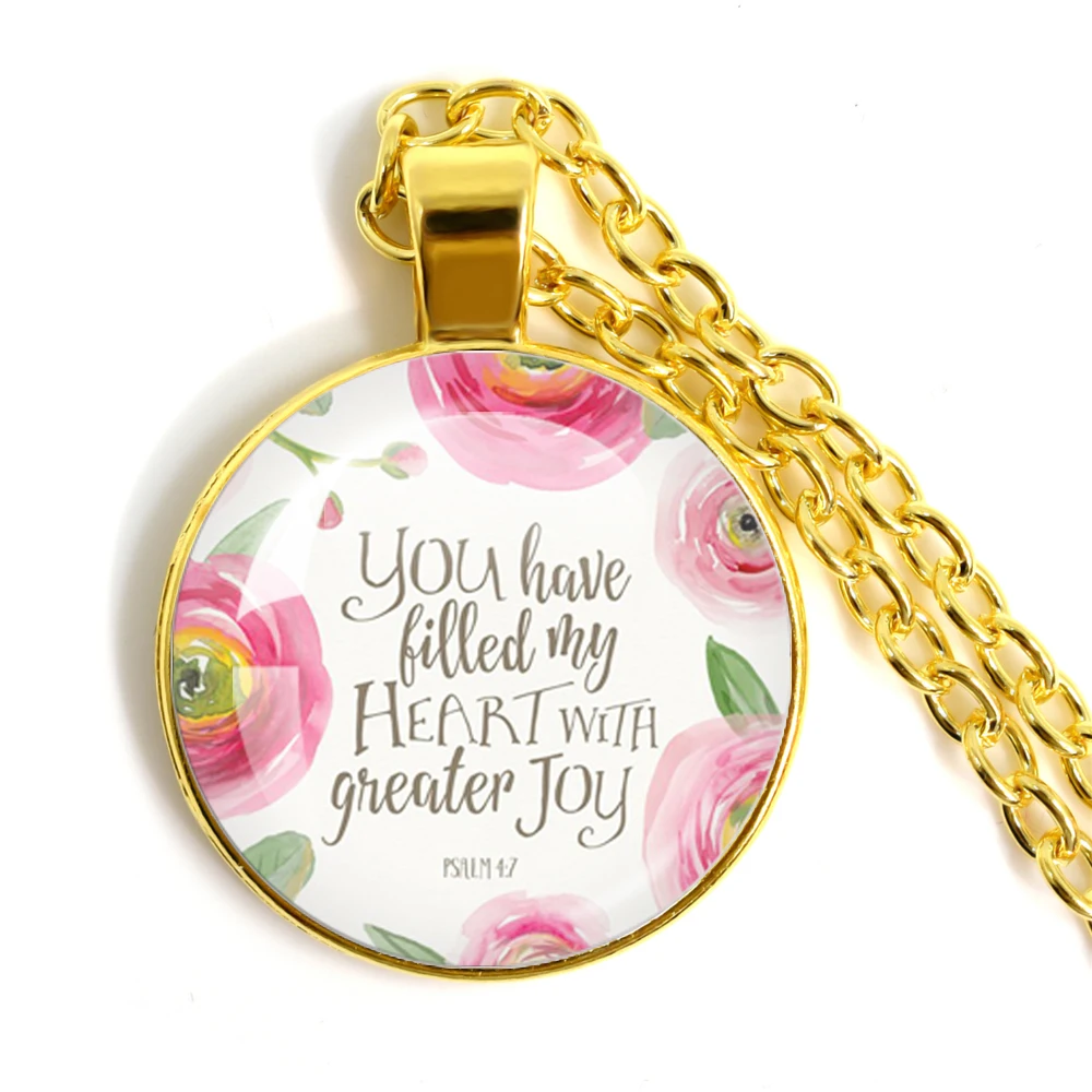 Ты заполненное мое сердце с большей радостью отдых библейский стих ожерелье