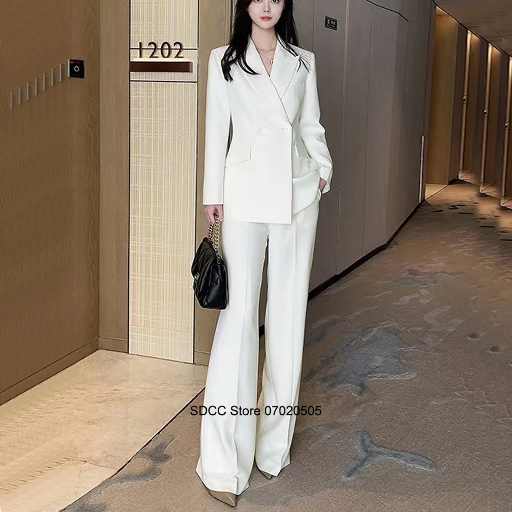 Women's Suits Traf Official Store 2023 Slim Wide-leg Pants Evening Dresses for Prom Set Woman 2 Pieces Elegant Short Sets Robe