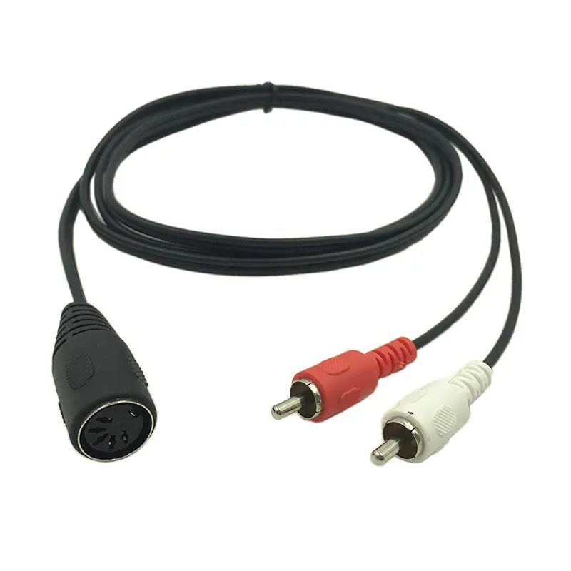 

5-контактный разъем для миди-кабеля с двумя штекерами RCA 0,3 м/1,5 м