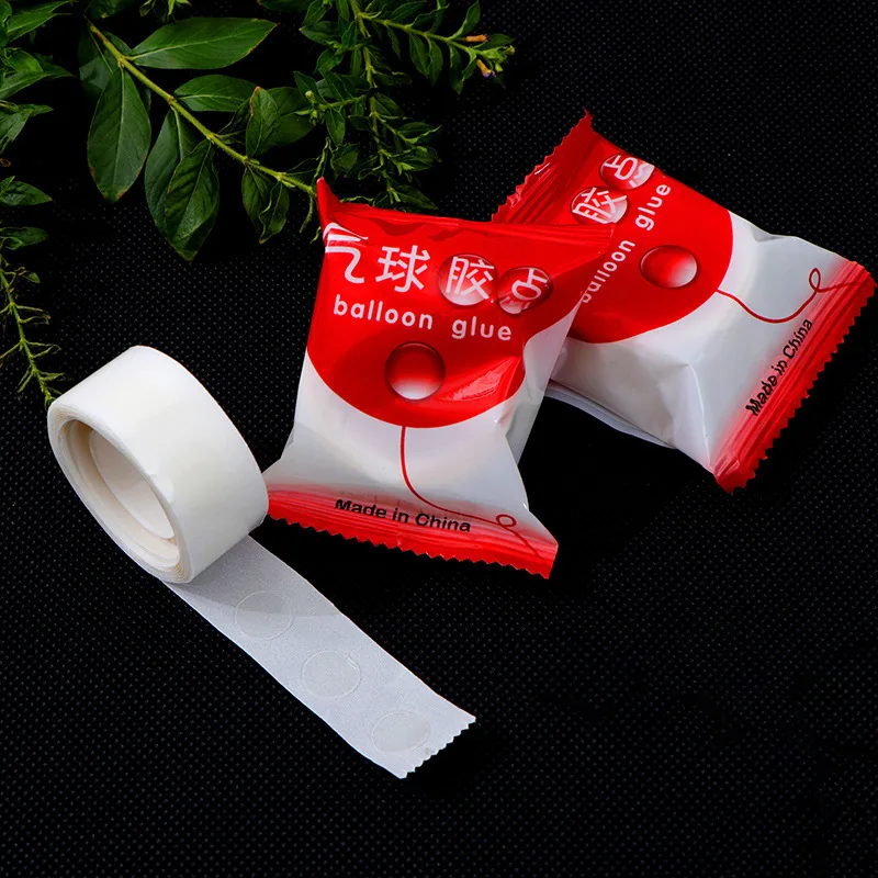 

100 Points Balloon Attachment Glue Point To Stick The Balloon To The Wall Wedding Party Birthday Decoration Balloon Glue Sticker