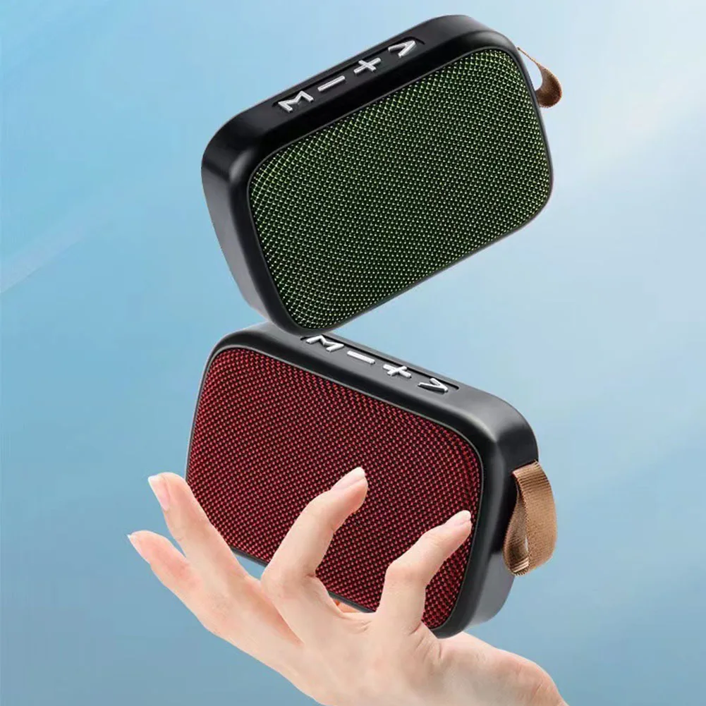 Фото Мини-тканевые беспроводные колонки Bluetoot H 5,0, портативные спортивные аудиостереофоны на открытом воздухе, поддержка TF-карты может поиска радиостанций №1