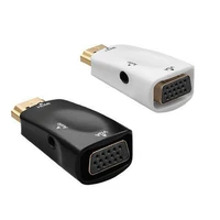 hdmi compatible male to vga female adapter hd 1080p audio cable converter for pc laptop tv box computer display projector new