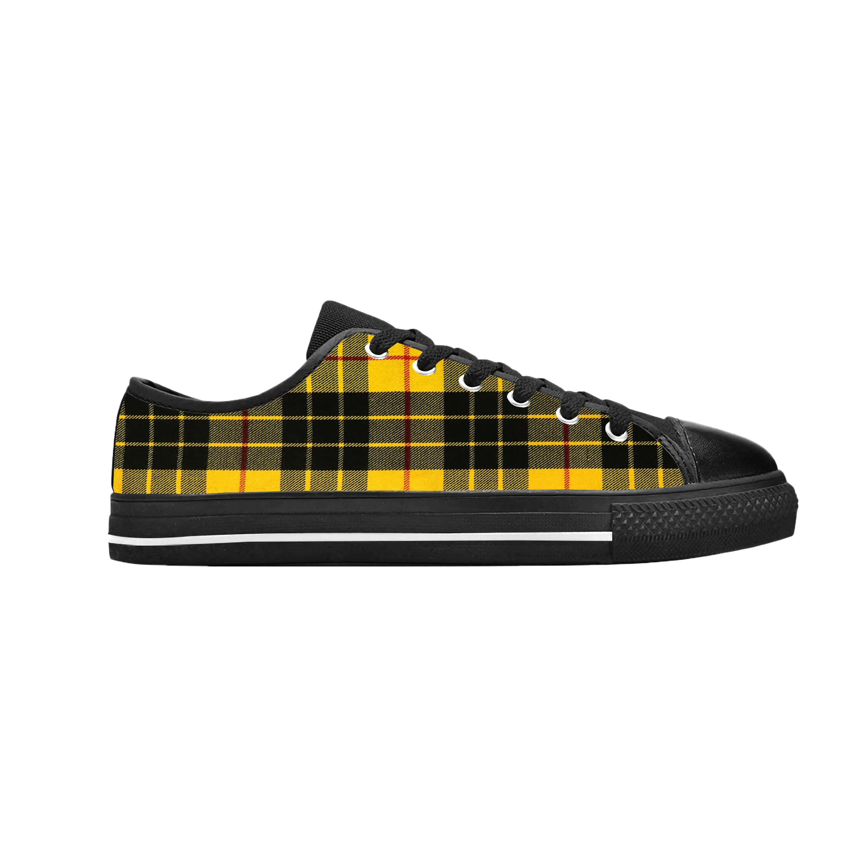 

MacLeod Scottish Stewart Clan Tartan Plaid Ancient Casual Cloth Shoes Low Top Comfortable Breathable 3D Print Men Women Sneakers