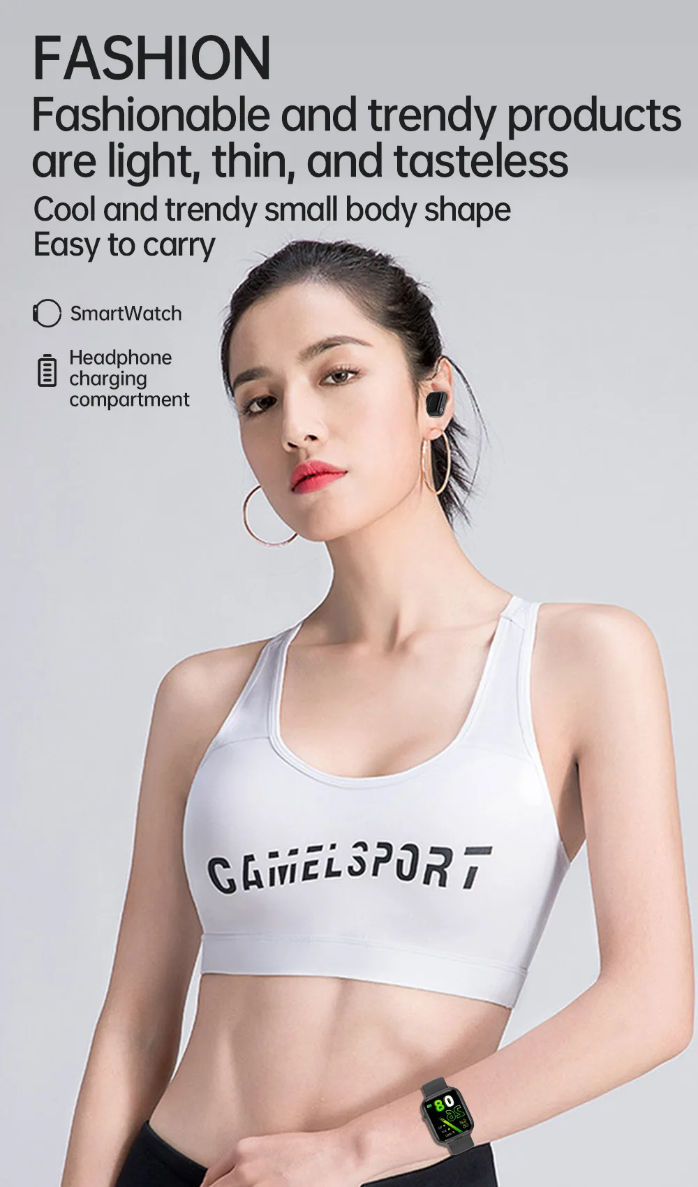 Смарт-часы 2 в 1 для ZTE Nubia Red Magic 9S Pro 8S