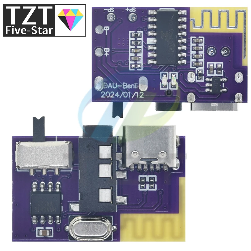 DC 3 5 В-5 В Вт Bluetooth-совместимый 4 моноусилитель декодер = MP3-плеер TWS мм модуль AUX